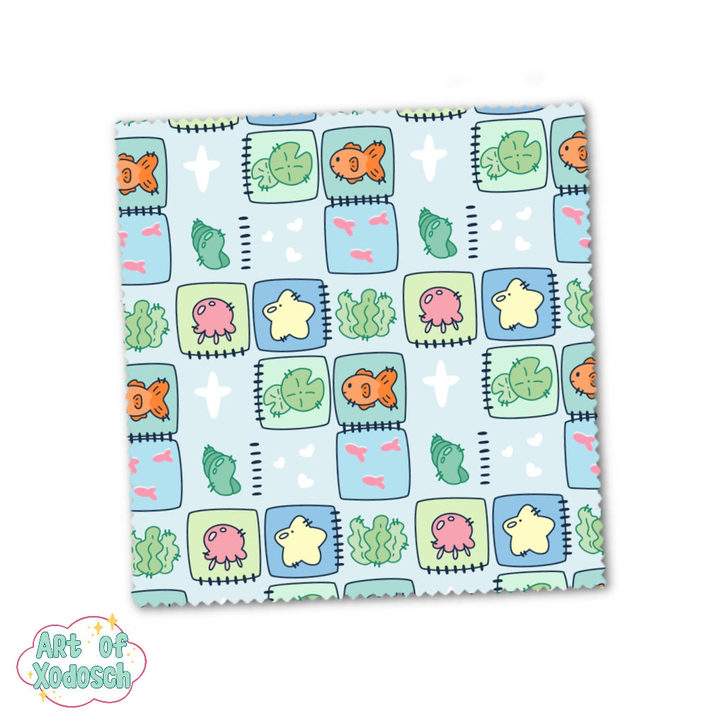 sea pattern - microfiber cloth