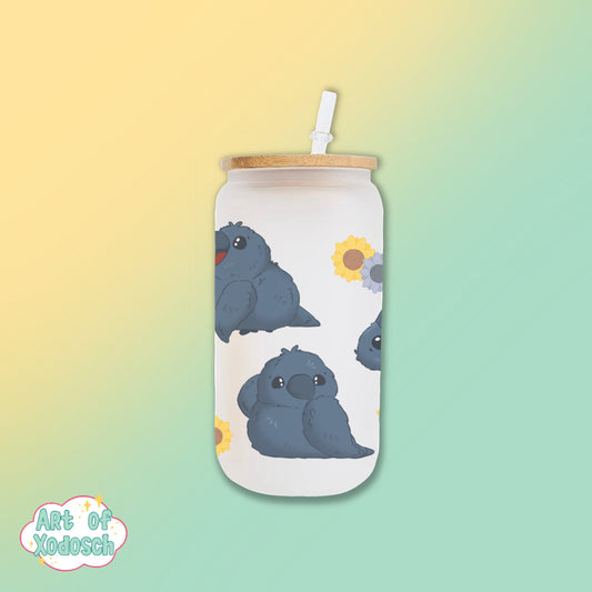 crow glass tumbler