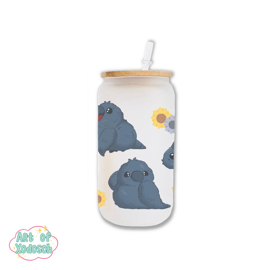 crow glass tumbler