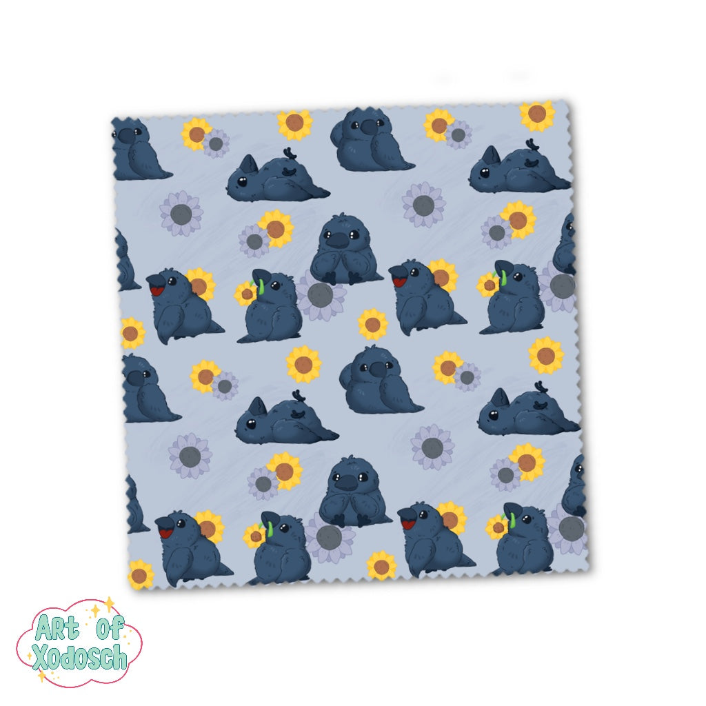 crows - microfiber cloth