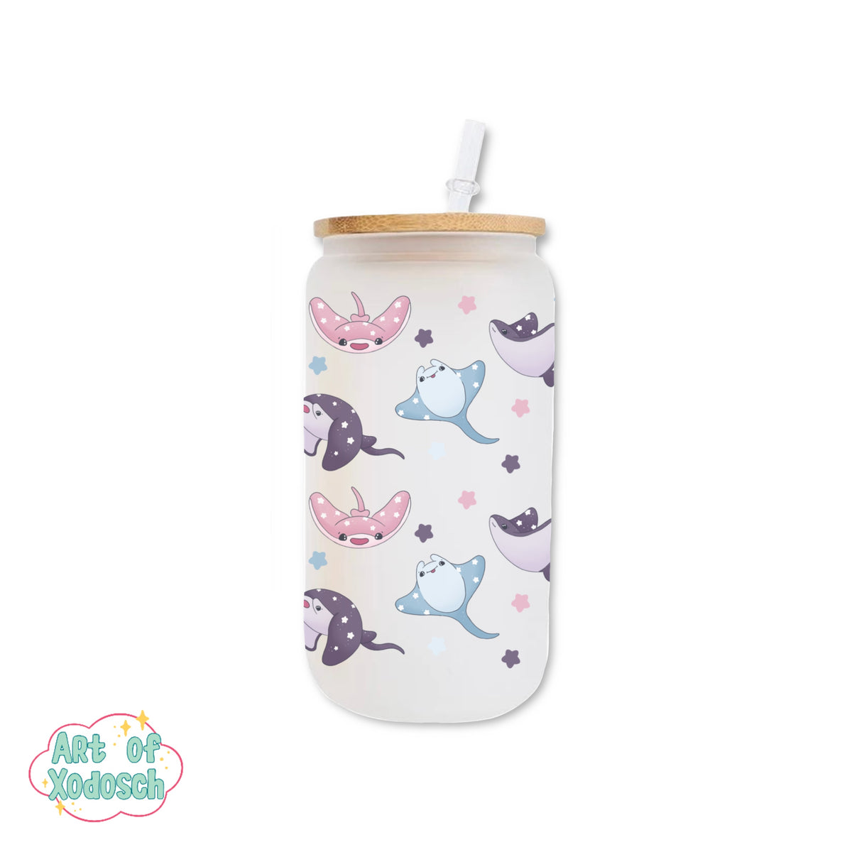 sting rays glass tumbler