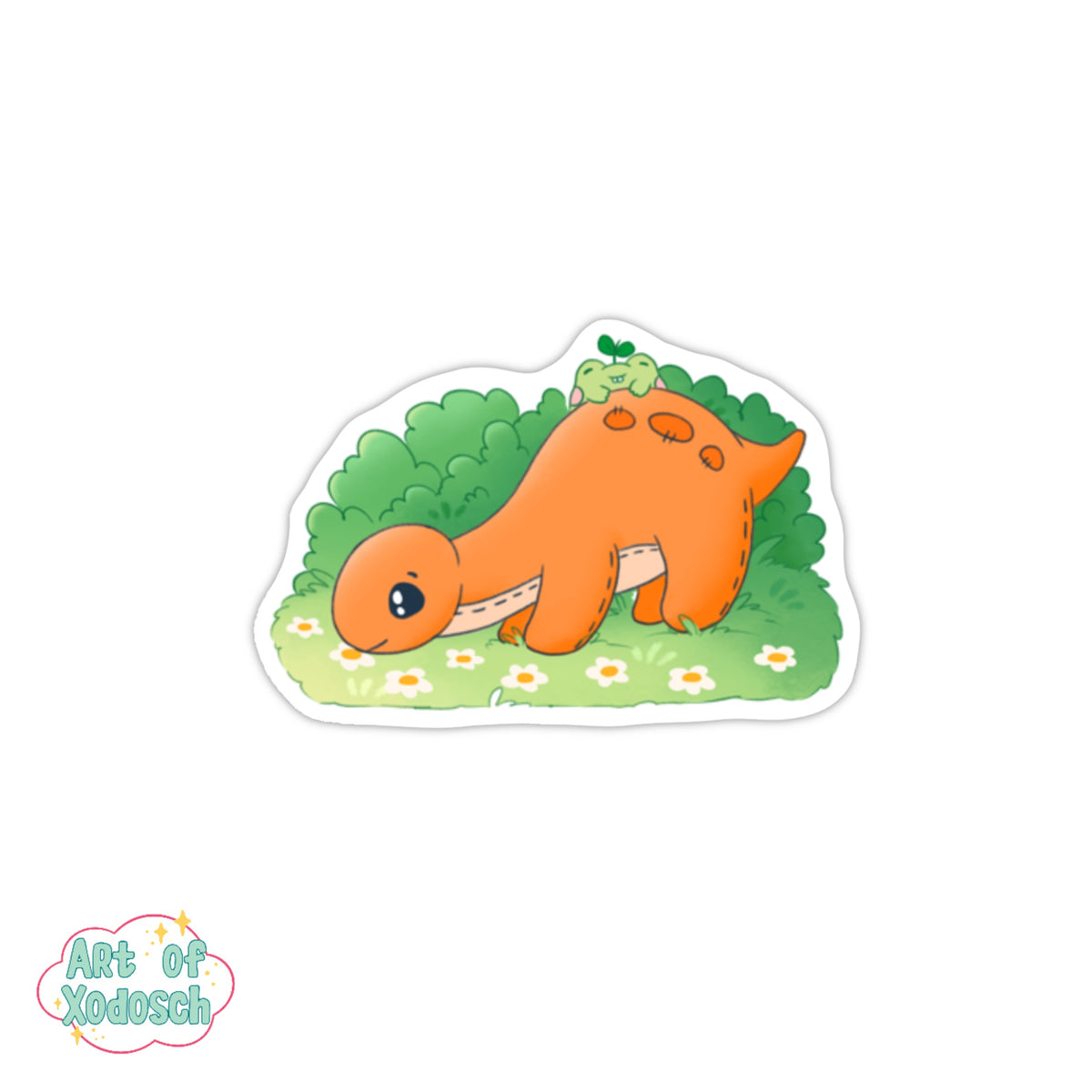 dino with Herbert sticker