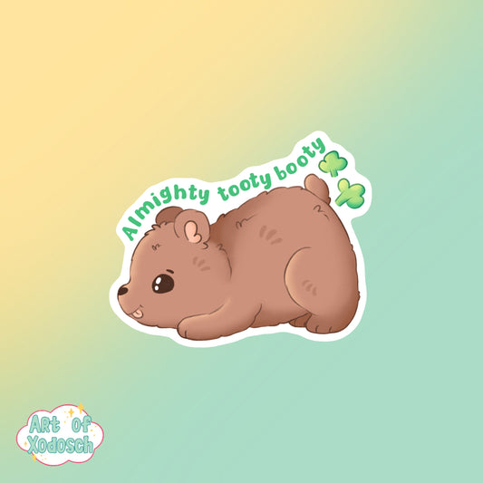 bear fart sticker