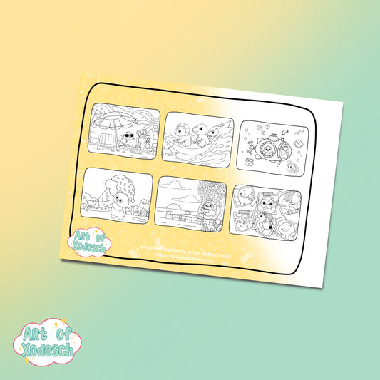 a colouring adventure - summer time - colouring book