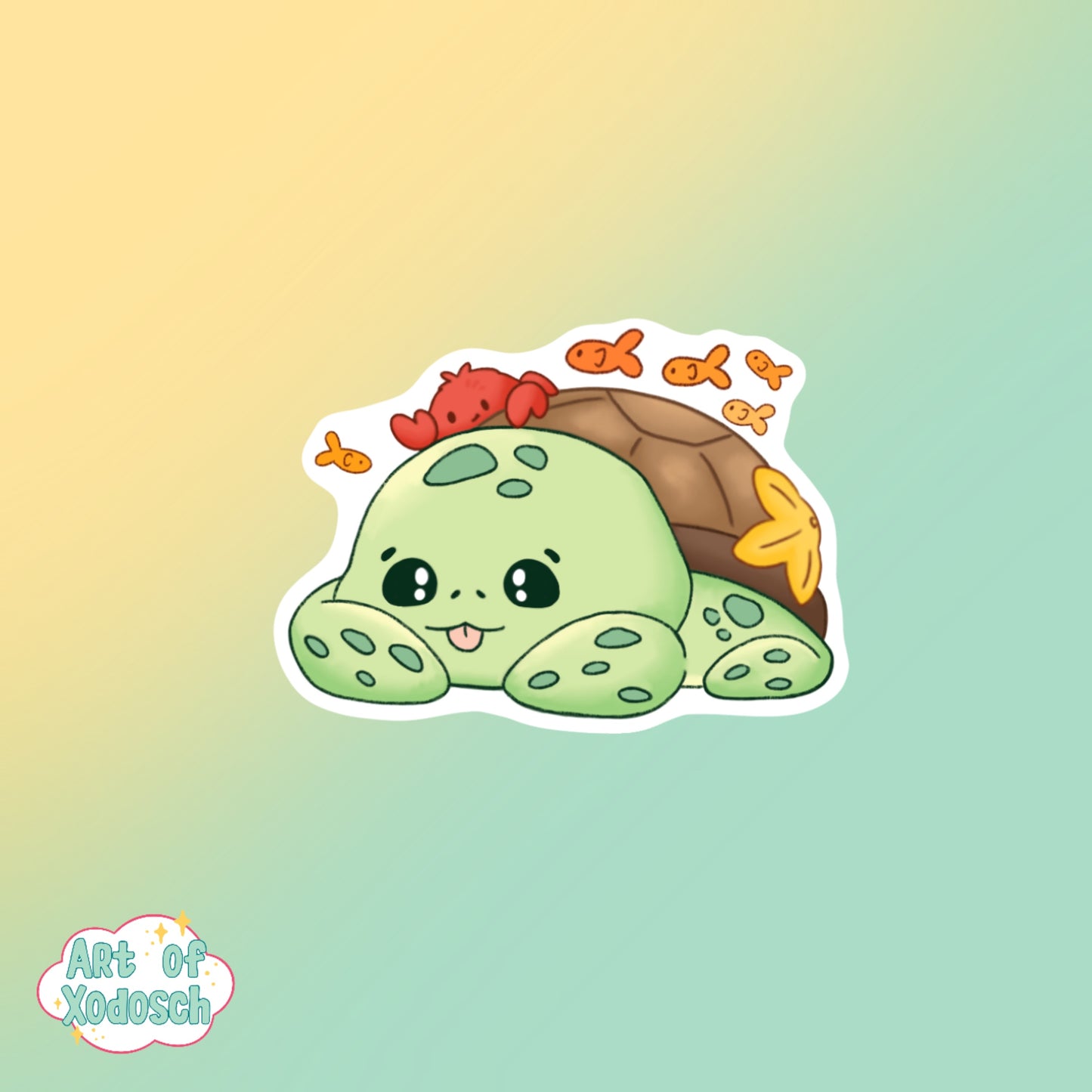 sea turtle sticker