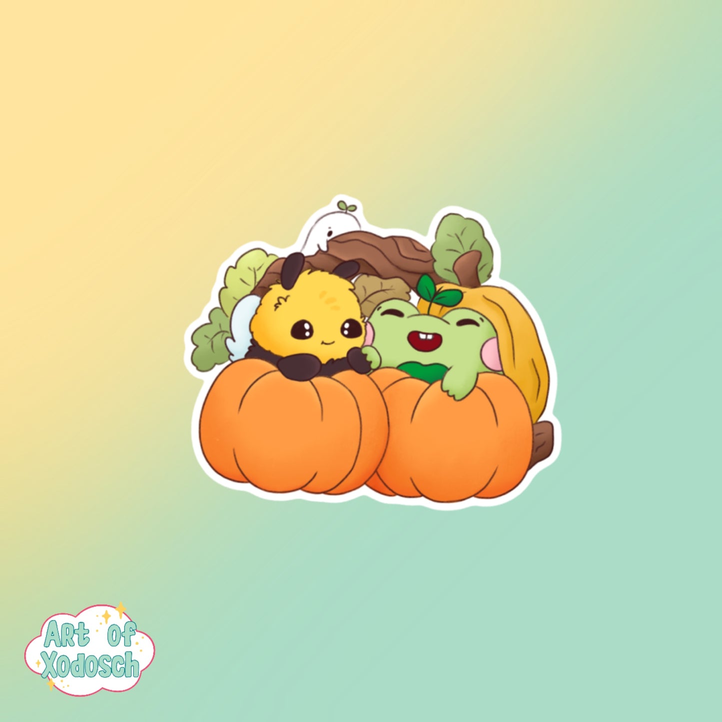 herbert and bumbleberry fall sticker