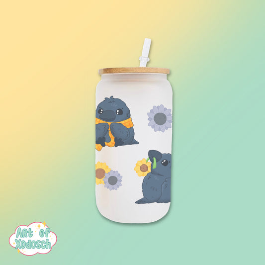 crow glass tumbler