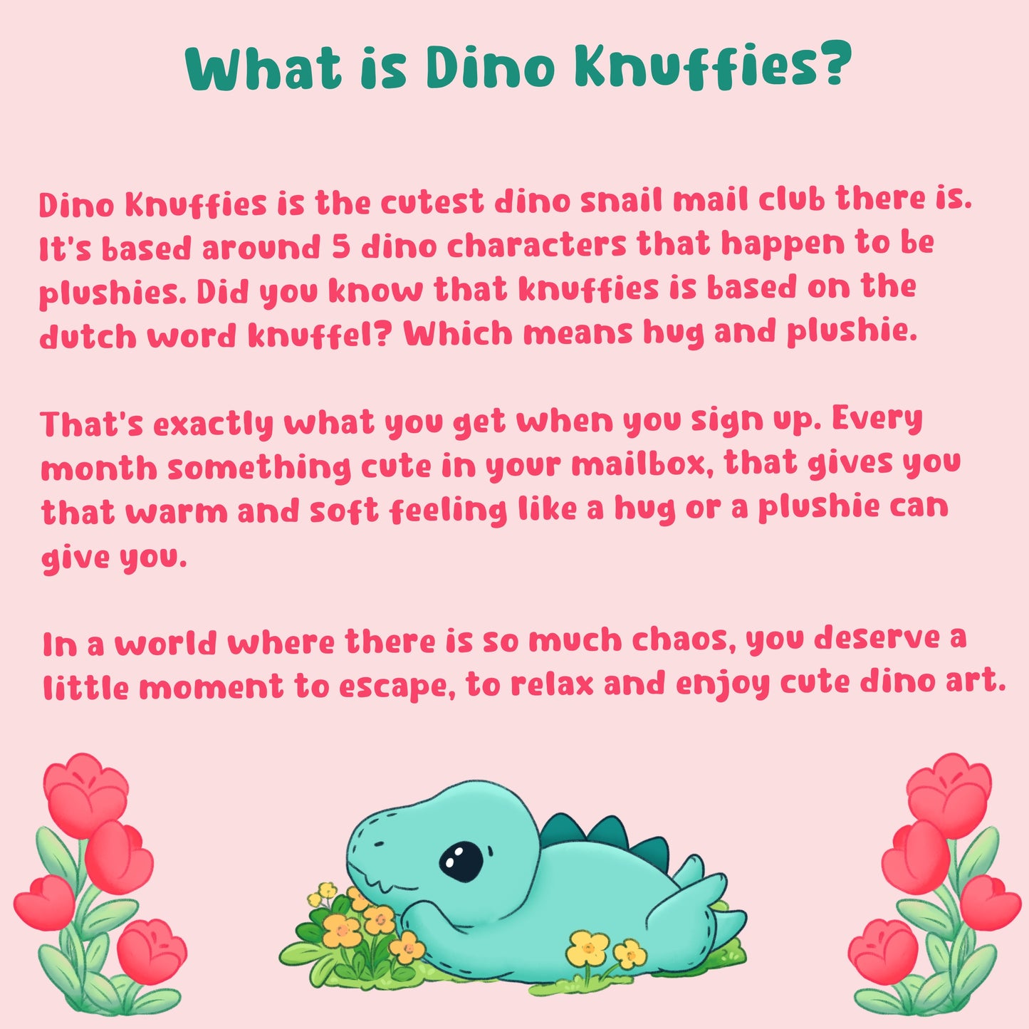 dino knuffies snail mail club