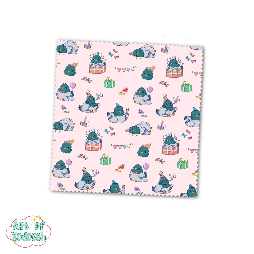 party pigeon - microfiber cloth
