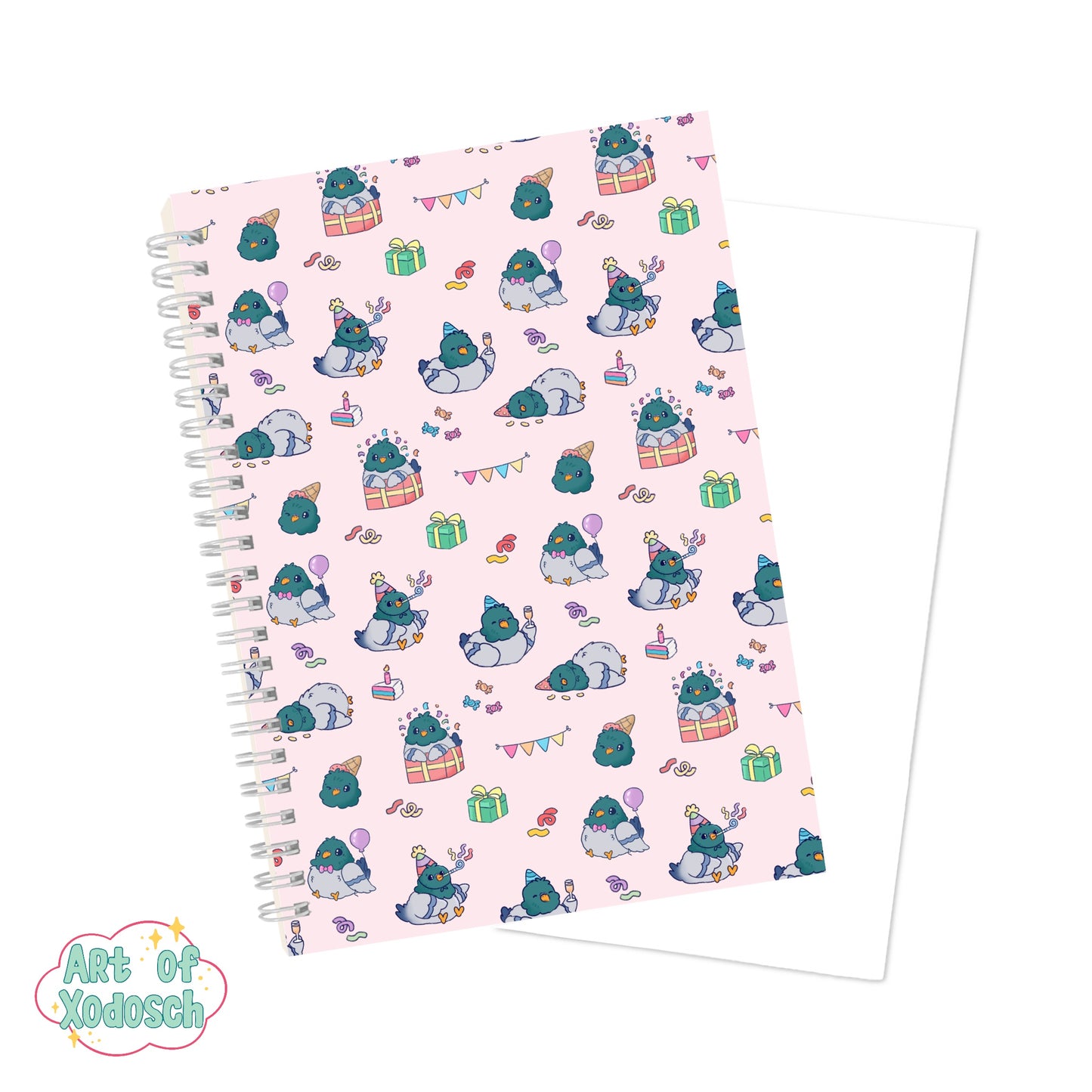 party pigeon notebook
