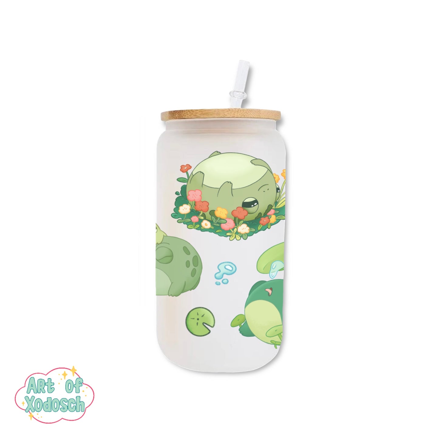 frogs glass tumbler