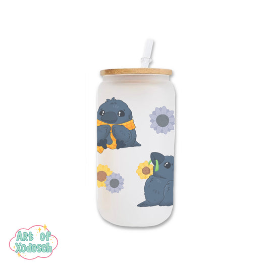 crow glass tumbler