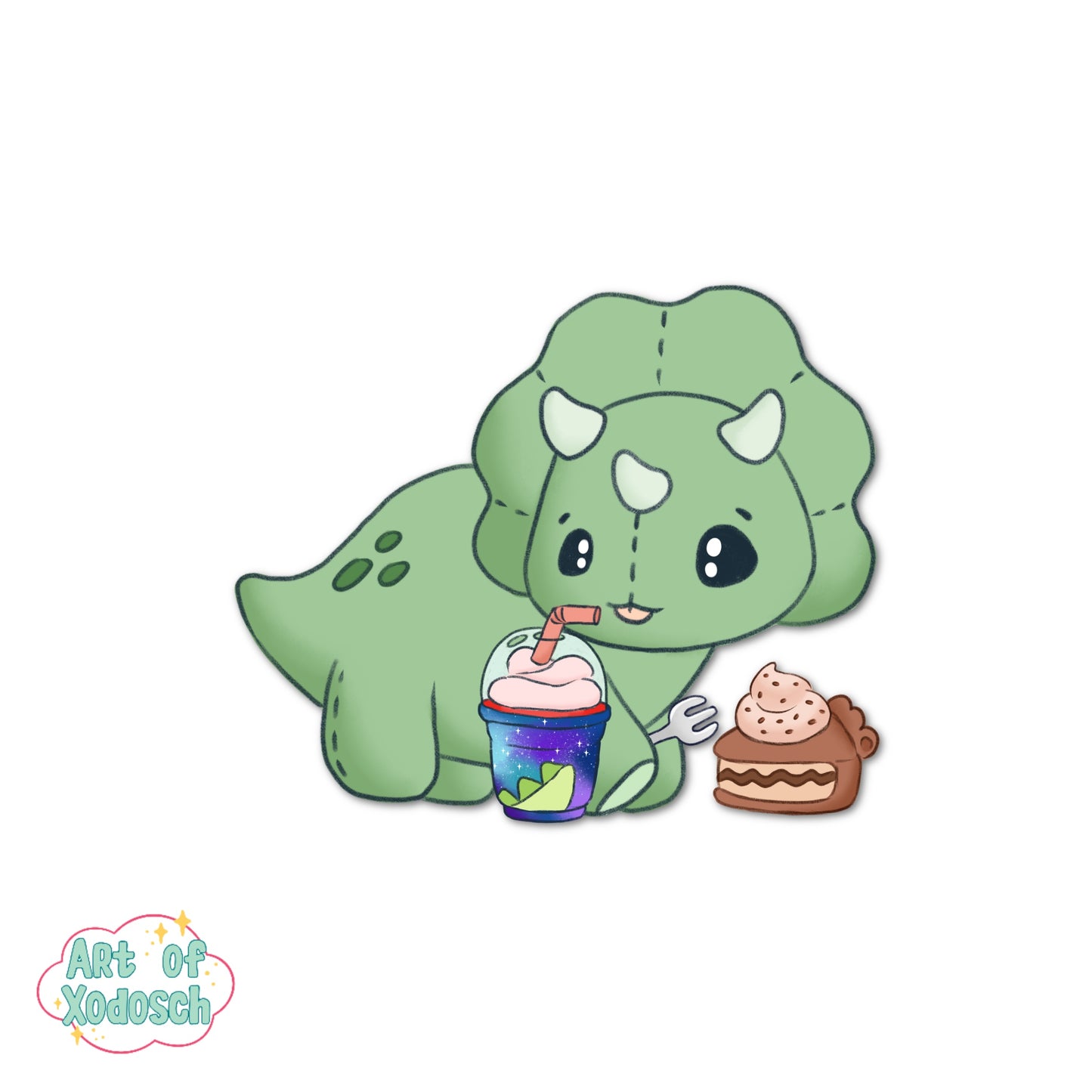 Freddy the dinosaur sticker