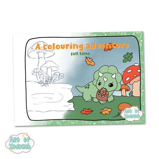a colouring adventure - fall time - colouring book