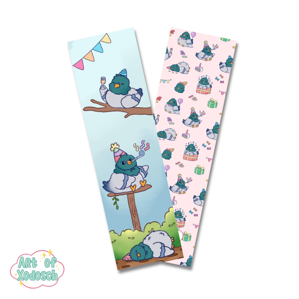 pigeon party bookmark