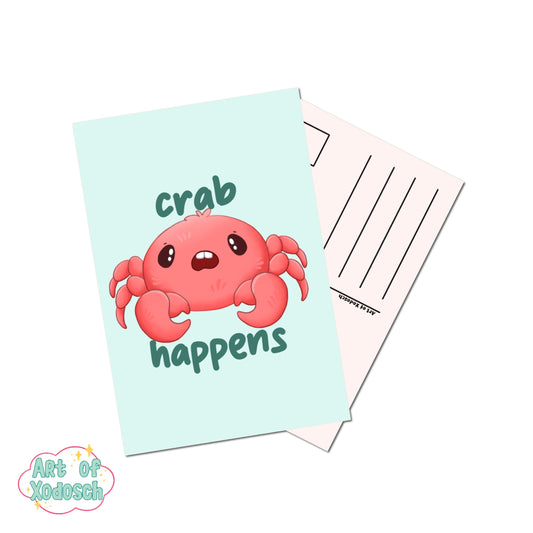 crab happens postcard