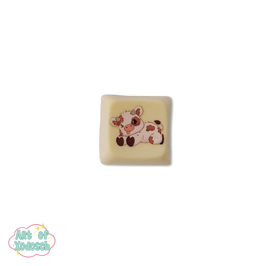 cow yellow key cap