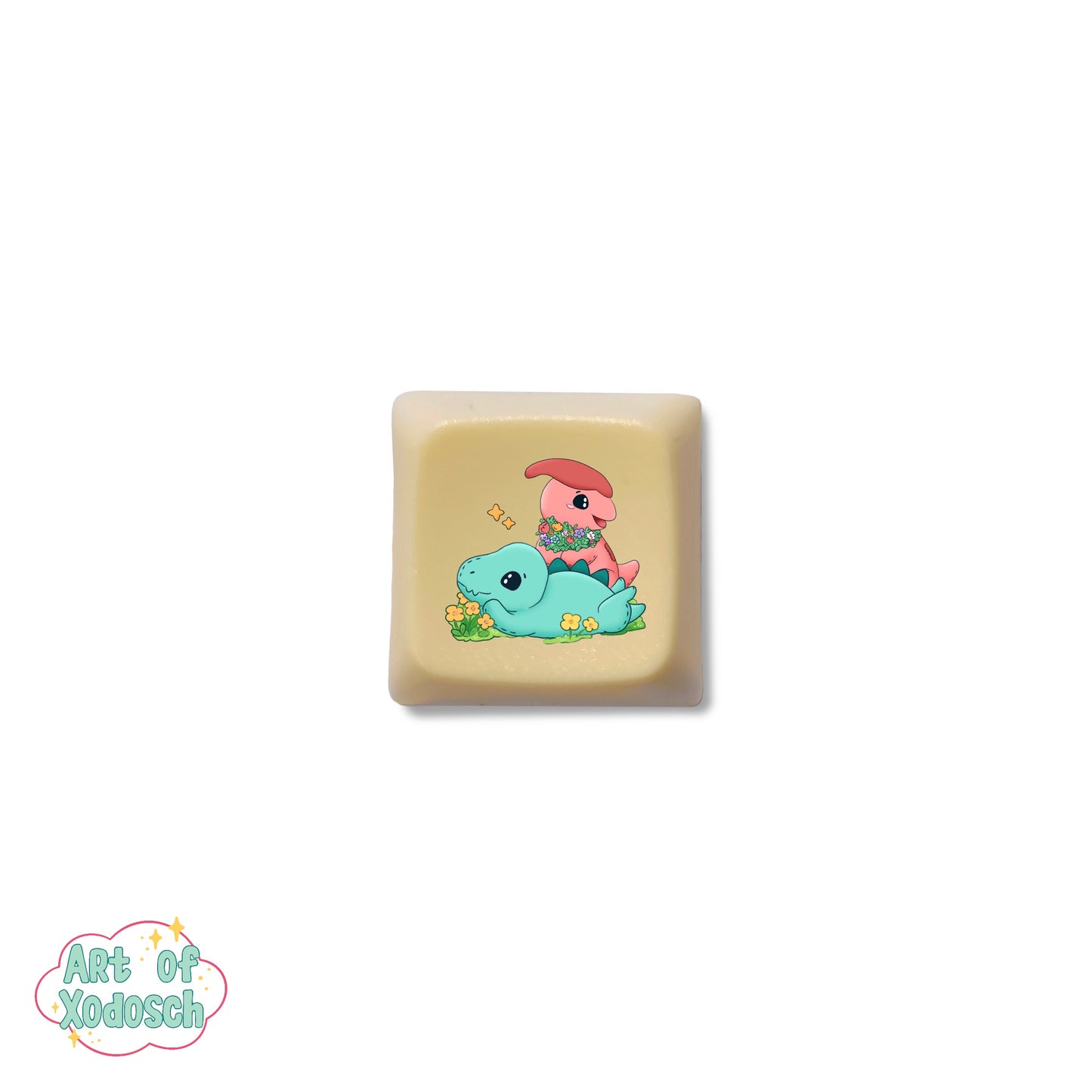 dino yellow key cap