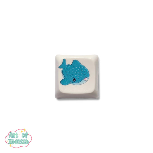 whale shark white key cap