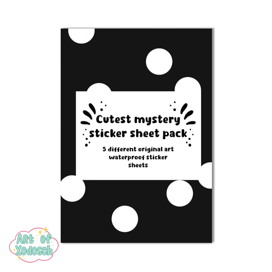 mystery sticker sheet pack