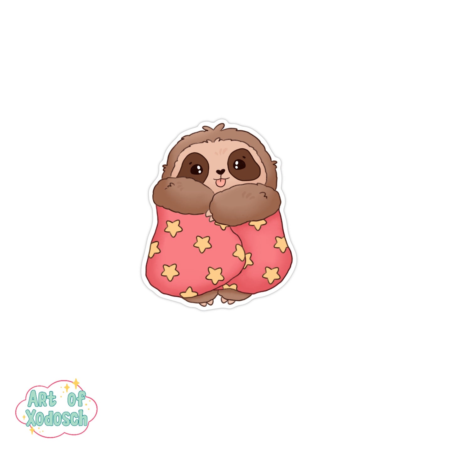 sloth towel sticker