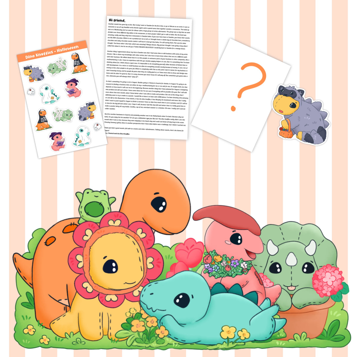 dino knuffies snail mail club