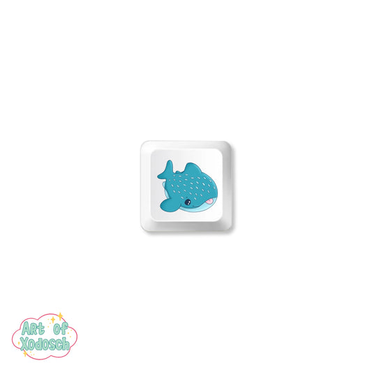 whale shark white key cap