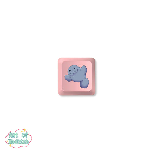 manatee pink key cap