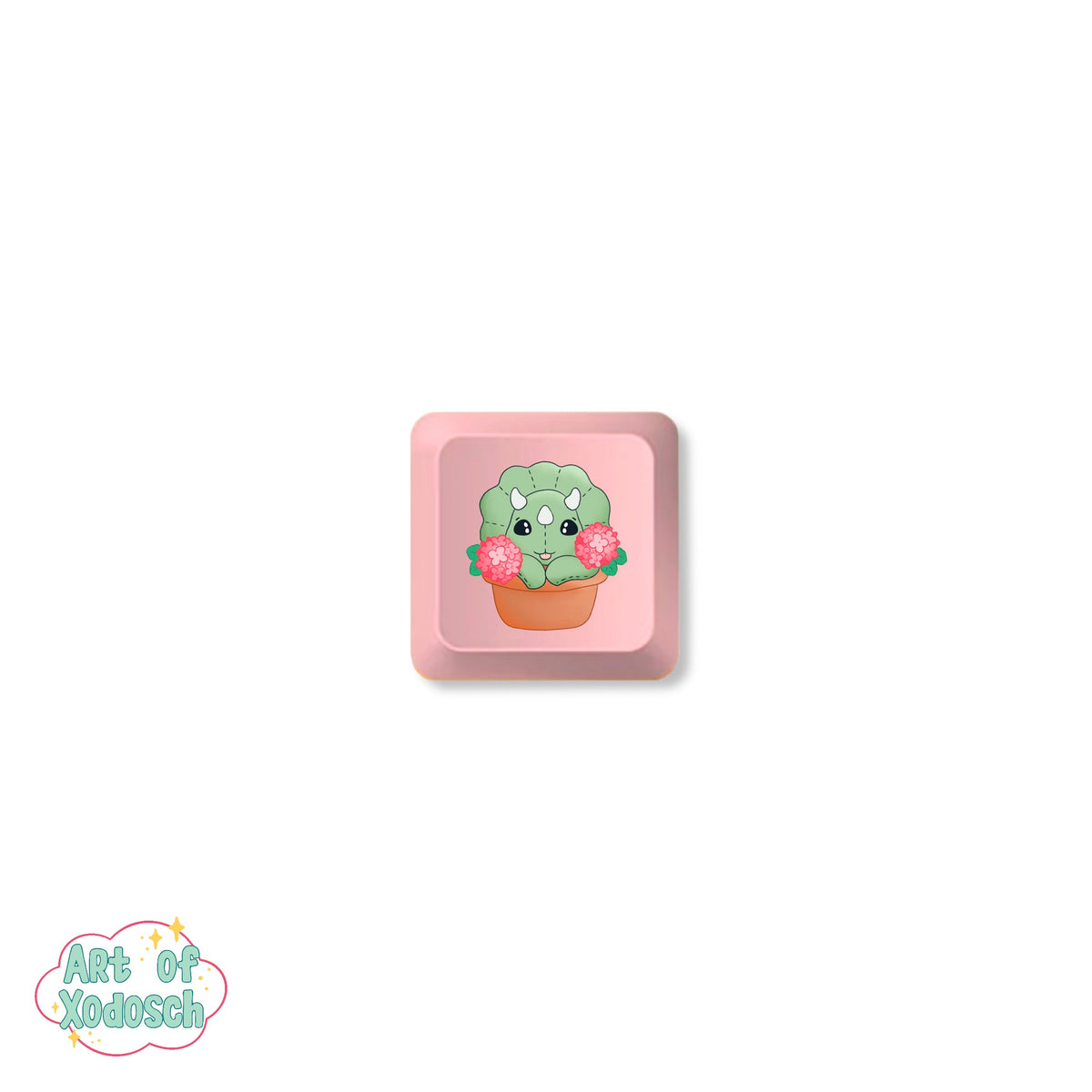 dino pink key cap