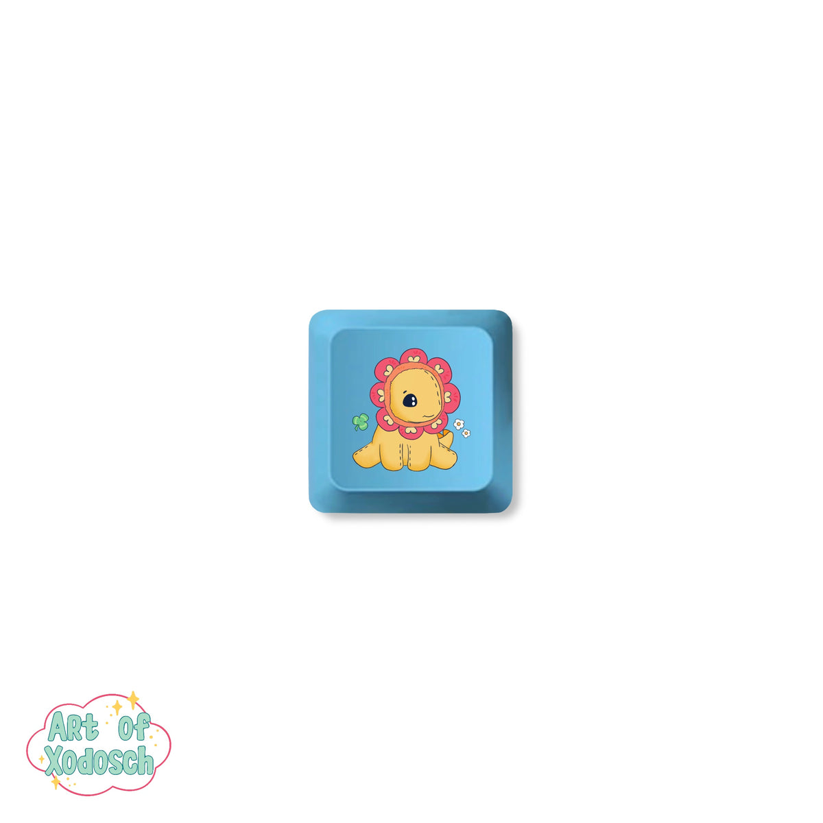dino blue key cap