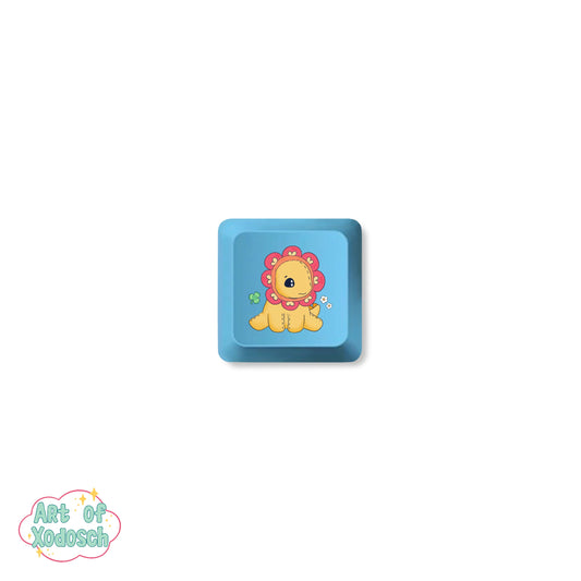 dino blue key cap