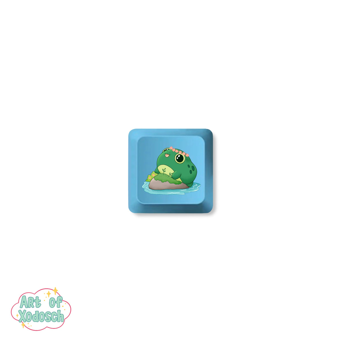frog blue key cap