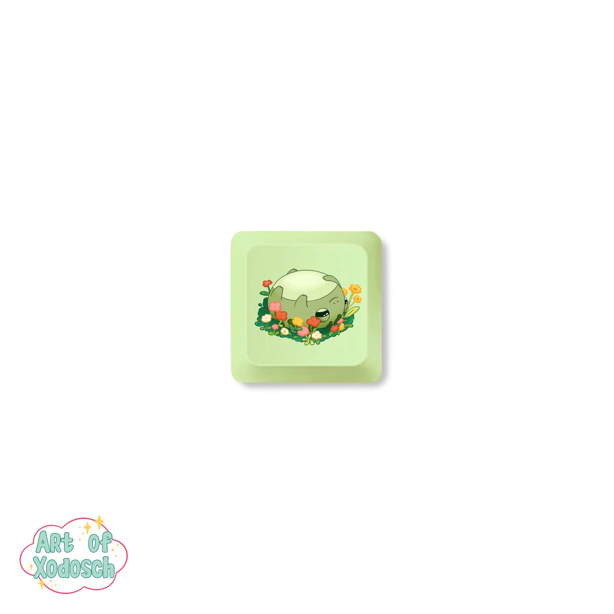 frog light green key cap