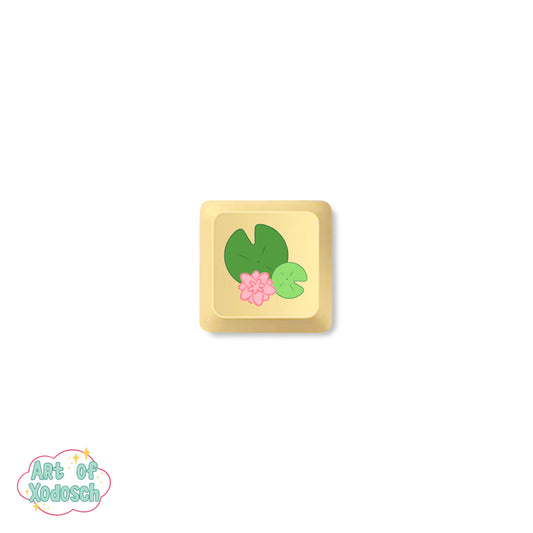 lily pad yellow key cap
