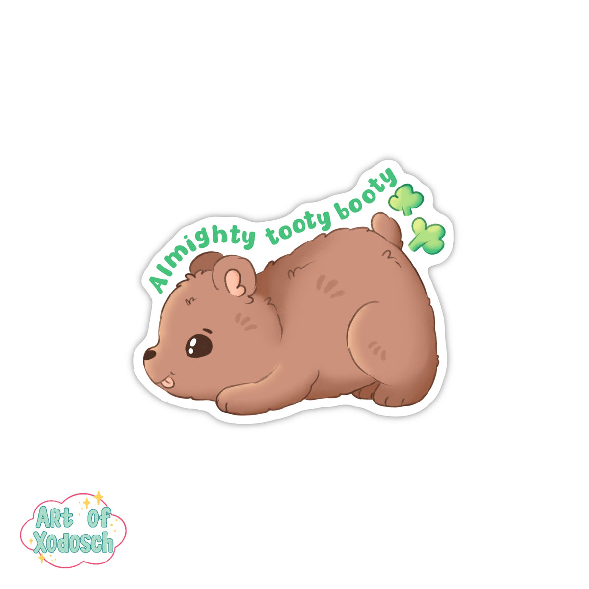bear fart sticker