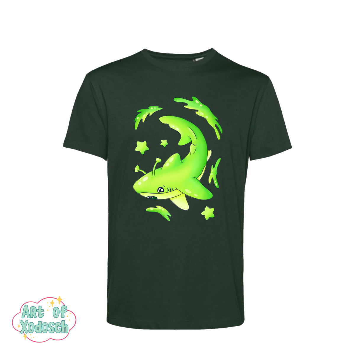 glorp alien shark t-shirt