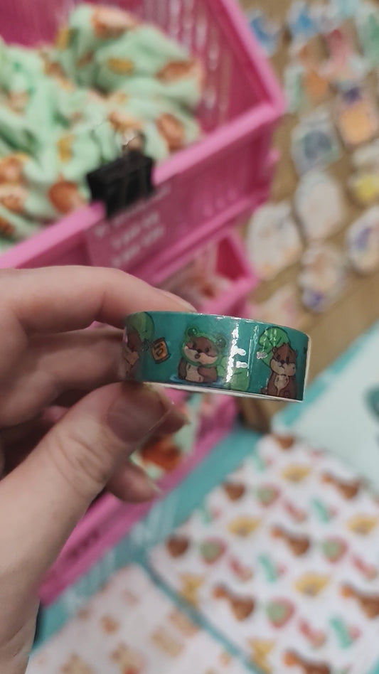 otter silver foil washi tape